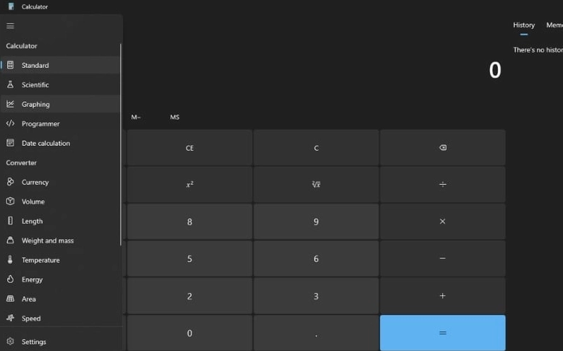 Ứng dụng Calculator trên Windows tích hợp nhiều chế độ hữu ích như Standard, Scientific