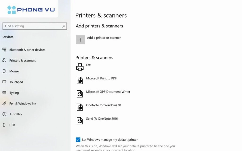 Hướng dẫn chi tiết cách thêm máy in vào laptop nhanh chóng và hiệu quả 8 Vào Devices chọn Printers and scanners và Add a printer or scanner