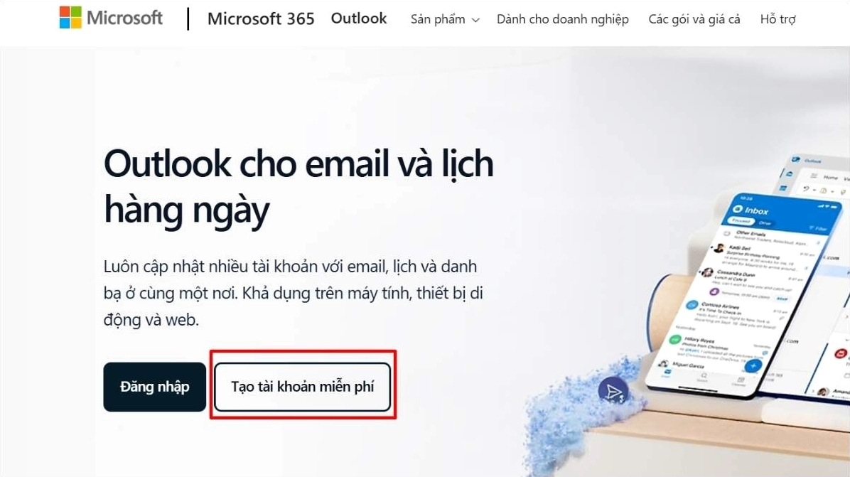 Hướng dẫn chi tiết cách tạo gmail trên laptop nhanh chóng và đơn giản nhất năm 2026 3 Vào trang chủ Microsoft