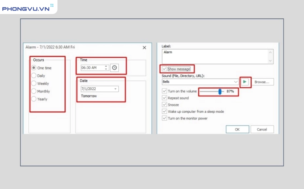 Hướng dẫn chi tiết cách đặt báo thức trên laptop nhanh chóng và hiệu quả 14 Xóa báo thức bằng biểu tượng thùng rác