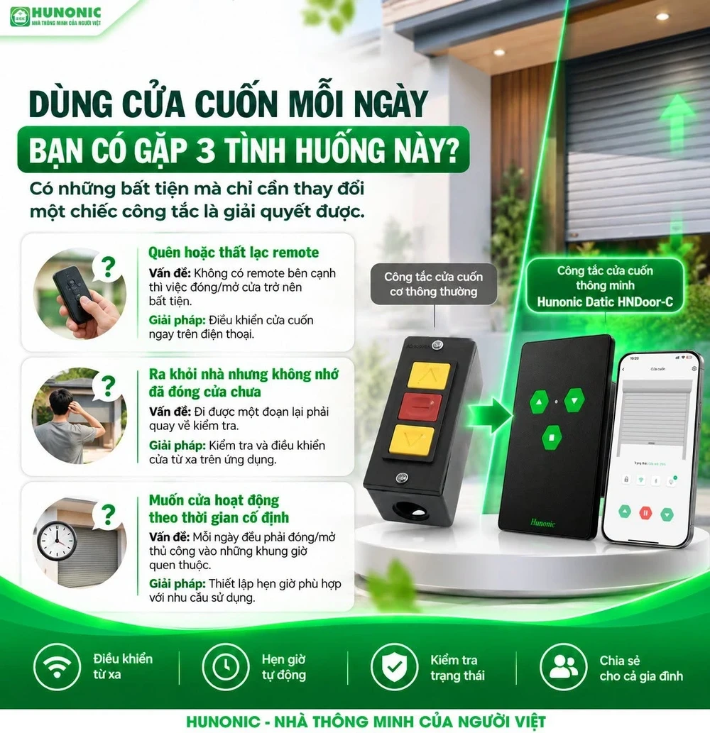 Công Tắc Điều Khiển Cửa Cuốn Từ Xa Qua Điện Thoại 5 Công Tắc Điều Khiển Cửa Cuốn Từ Xa Qua Điện Thoại